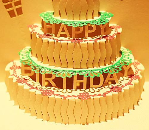 最安値 Ojsensai 切り絵立体バースデーケーキグリーティングカード 誕生日カード 手作りオリジナル3d Pop Up Card プレゼント 封筒付き メッセージカード付きの価格比較 最安値 Ojsensai 切り絵立体バースデーケーキグリーティングカード 誕生日カード 手作りオリジナル3d Pop Up Card プレゼント 封筒付き メッセージカード付きの価格比較