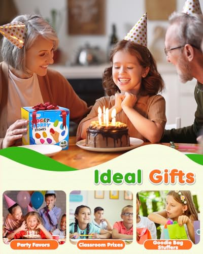 Fidget Toys Sensory Stone for Kids: 48 Pack Textured Worry Stones - Bulk Fidgets for Classroom Prizes Gooide Bag Stuffers - ADHD Tools for Autism Kids Calming - Gifts Christmas Stocking Stuffers - Image 7