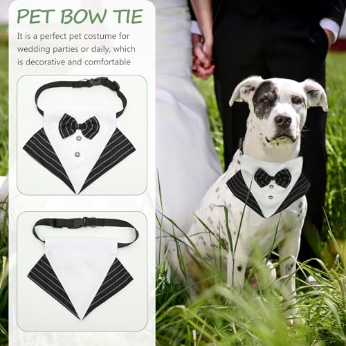 Disfraz de perro Tuxedo XXL con bufanda resistente miniatura 2