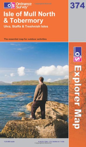 OS Explorer map 374 : Isle of Mull North & Tobermory