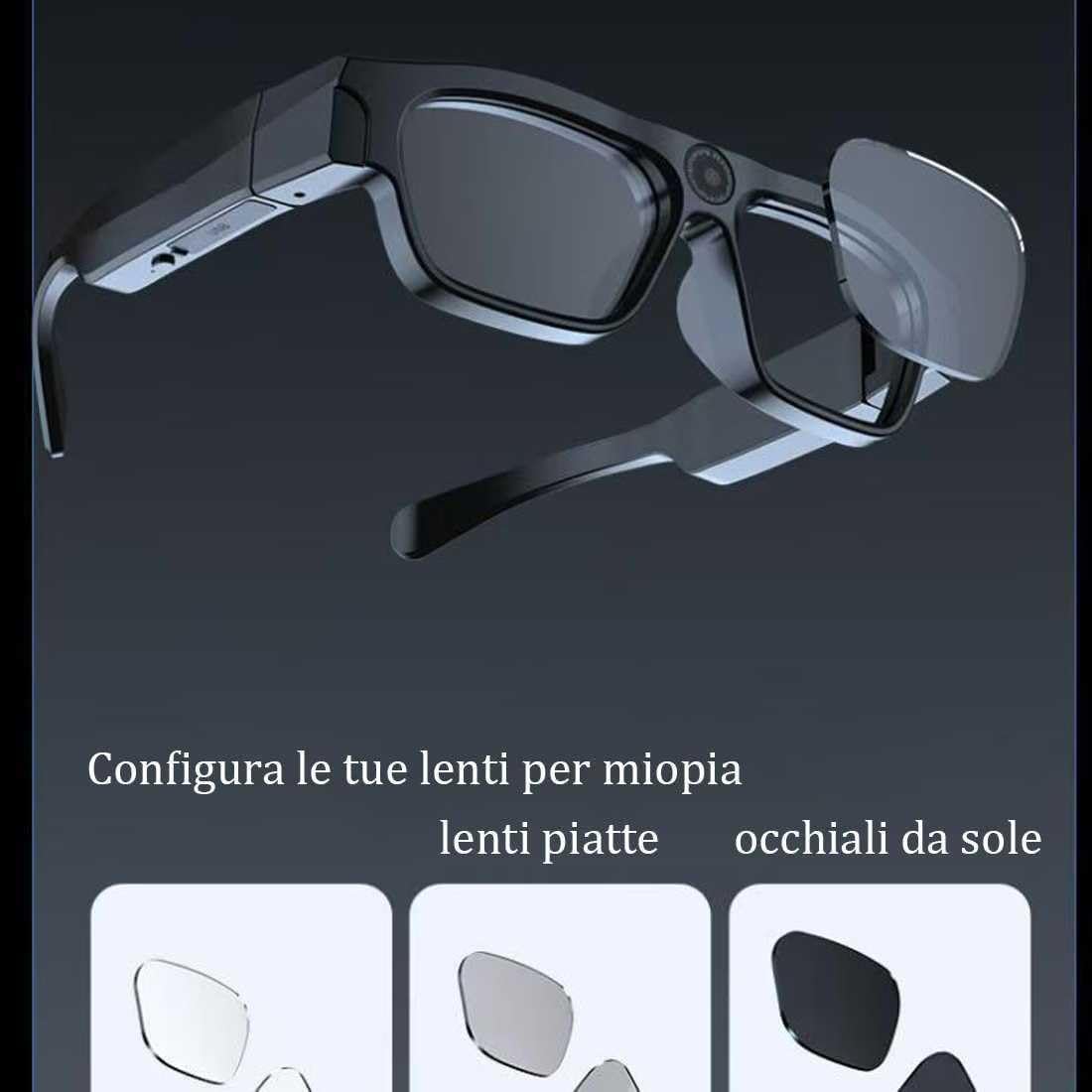 Okulary przeciwsłoneczne, kamera wideo HD 1080p, inteligentne okulary, przenośny rejestrator wideo do uprawiania sportu, kamera szpiegowska, okulary bezprzewodowe, mini kamera bezpieczeństwa w domu