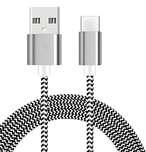 Image of Amzer Nylon Braided Original Type C To Usb A 3 Ft / 1 Meter Long And Tough Cable For Oneplus / Oneplus 2 /Huawei Honor Magic / Nexus 5X / Nexus 6P /Le Eco Le 2 / New Macbook /Chromebook Pixel /Gionee S6 /Meizu Pro 5 / Xiaomi Mi 4C / Xiaomi Mi 5 / Leeco Le 1S /Leeco Le 2 / Le 2 Pro /Leeco Le Max 2 / Nokia N1 Tablet And Many More Type C Devices - Grey