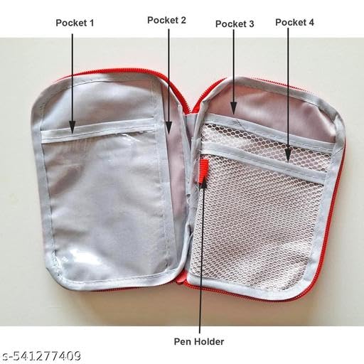 KENYS_First Aid Bag,Mini Portable Medical Bag for Outdoor Camping Hiking Travel Emergency,Multifunction Emergency Medicine Storage (Red) 2