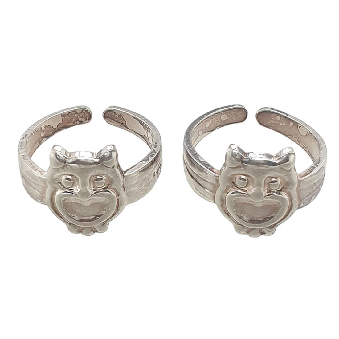 sahiba gems Pure 925 Sterling Silver/Chandi Designer Toe Rings/Chutki For Women ~ Pack in 2 Pieces-picture-23