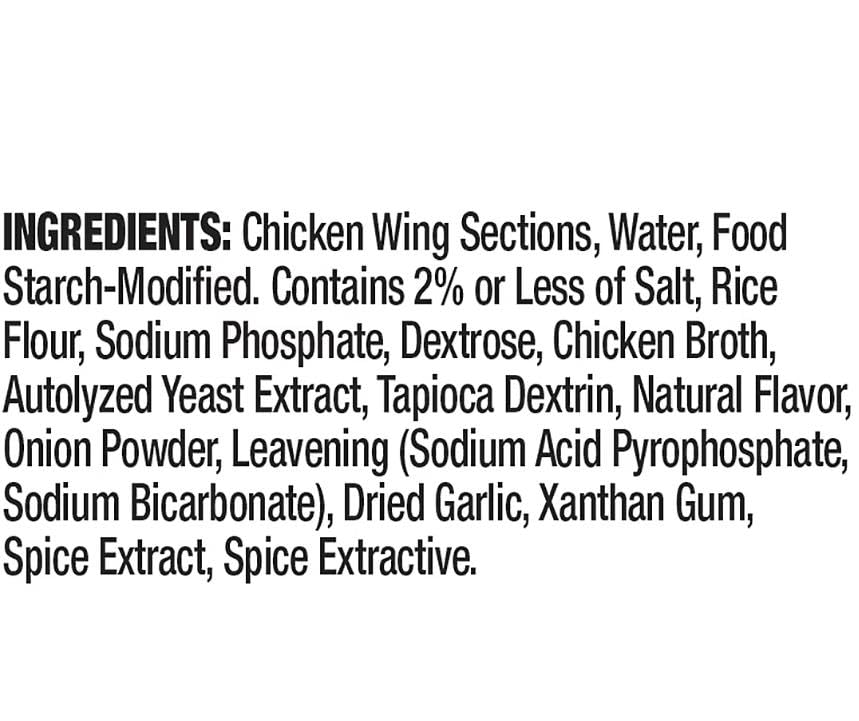 Air Fryer Ready Roasted Crispy Chicken Wings , These roasted chicken wings are packed with flavor and uniquely made to be perfectly crispy with no mess. Quick and convenient, ready in just 18 minutes or less in your air fryer. These wings can also be prepared in your oven for convenience if you do not have an air fryer. Just heat and serve! [ 48 oz , 3 lb ]