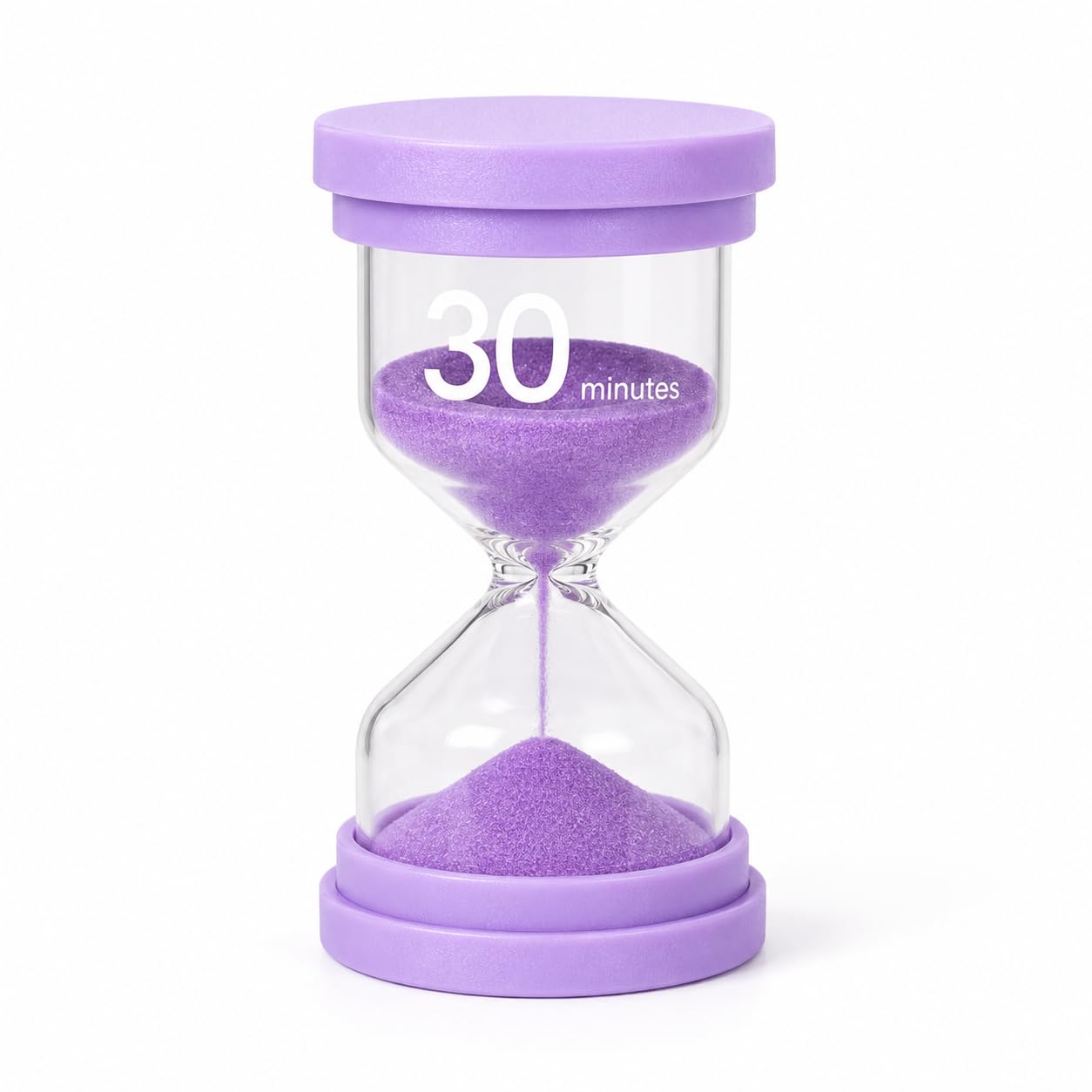 30 Minute Sand Clock Purple Hourglass with Stable Horizontal Design, Hour Glass, Sand Watch, Productivity Sand Timer for Study, Office Desk, and Board Games-image-45