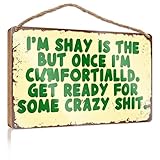 Photo Gallery funky home decor i m shy but get ready for crazy shit. divertente decorazione per il bagno cartelli per la decorazione della casa (23 x 35 cm) Photo Gallery funky home decor i m shy but get ready for crazy shit. divertente decorazione per il bagno cartelli per la decorazione della casa (23 x 35 cm)