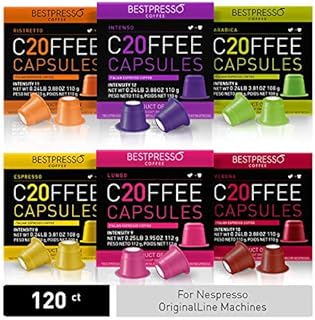 Bestpresso Coffee for Nespresso Original Machine 120 pods Certified Genuine Espresso Variety Pack