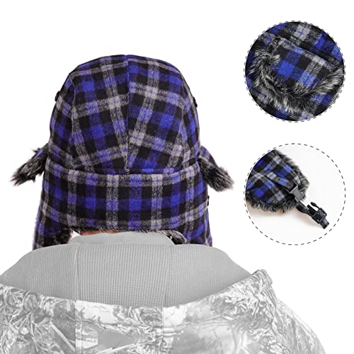 Image of ONWAY Trapper Hat Winter Hats for Women Men with Faux Fur Ear Flaps