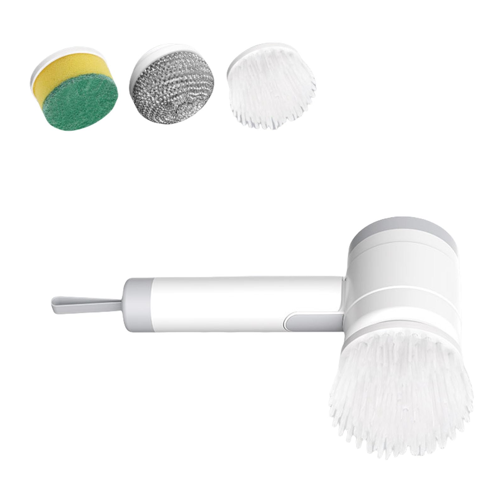 WEILWH Multiuse Electric Scrubbers Brush USB Rechargeable Waterproof Cleaning for Oil Stain Kitchenwares Bathroom Wall Usb Rechargeable Cleaning