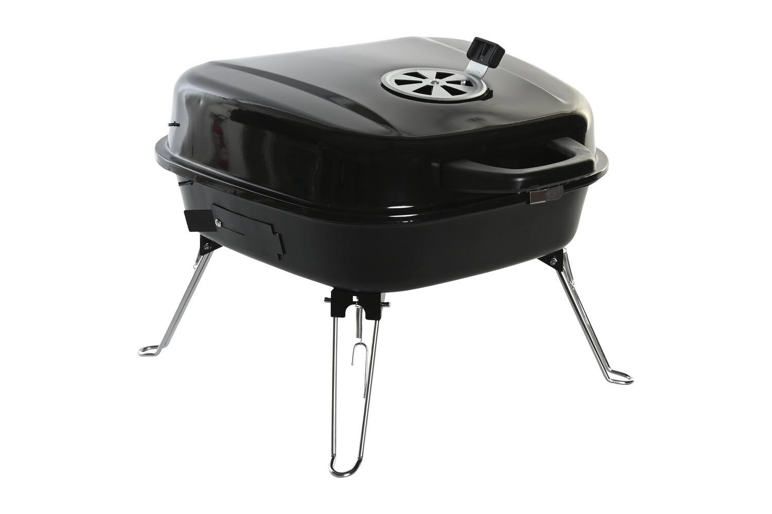 BARBACOA ACERO 44,5X42X34 SOBREMESA NEGRO