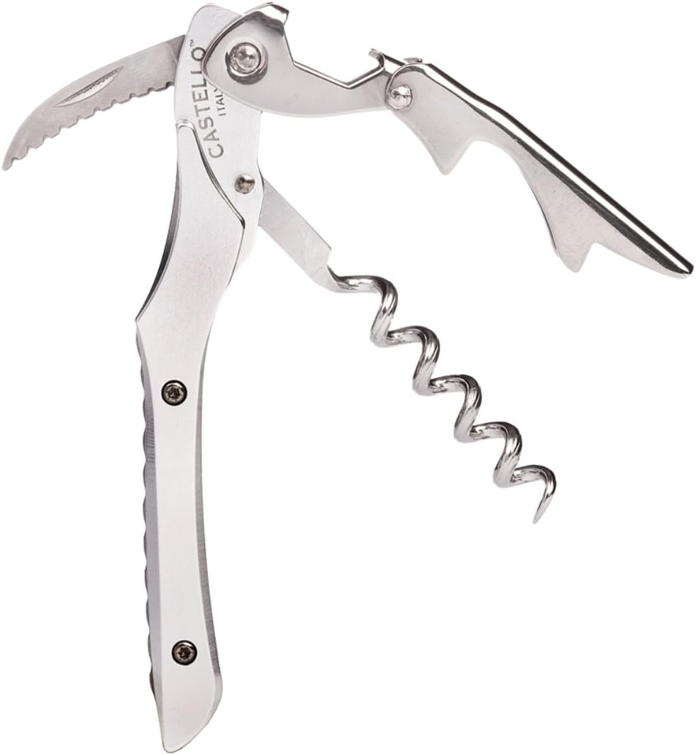 Castello Waiter's Corkscrew- Natural Aluminum Handle