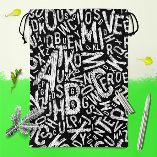 Image of ArtzFolio Alphabets | Reusable Sack Bag | Bag for Gym, Storage, Vegetable & Travel