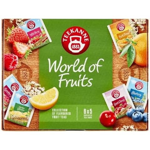 Teekanne World of Fruits Fruit Tea Selection Box 6 Flavours 5 Teabags of Each 2022 Cover