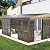 SHPAI 12x16FT Wall Mounted Sunroom, Outdoor Permanent Lean-to Solarium with Detachable Polycarbonate Roof, 2 Lockable Sliding Doors, Aluminum Gazebo Against The Wall Sun Room for Garden Patio Deck
