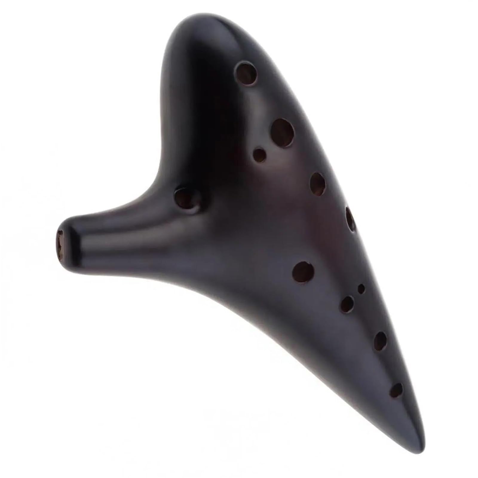 Ocarina Standard Ocarina in ceramica a 12 fori in Do alto facile da suonare | Timbro ricco e pieno, gamma compatta e leggera, equilibrata