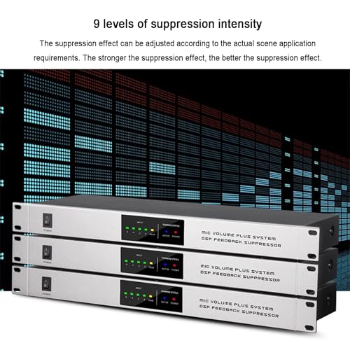 Supresor de retroalimentación para micrófono, procesador de audio digital antiultrasonido con interfaz XLR/6.5, para escenarios en vivo miniatura 2