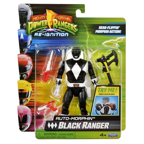 Power Rangers Re-Ignition Figurine Auto Morphin 15,2 cm – Ranger Noir