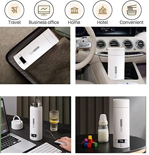 Hervidor eléctrico portátil pequeño 350ml blanco miniatura 4