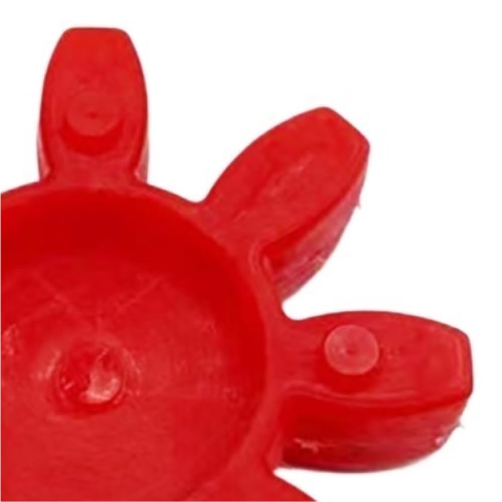 Tampon d'accouplement à pétales 4/6/10, 1 pièce, type GS 14/19/75, joint en polyuréthane massif rouge fleur de prunier(75)