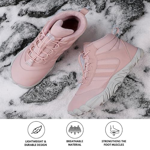 Barefoot Shoes Winter,Snow Boots for Women & Men,Warm Fur Lined Waterproof Snow Sneakers Lightweight Non-Slip Snow Boots2