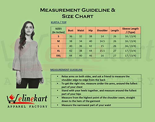 Image of Cotton Plain and Solid Bell Sleeve A-Line Short Round Neck Flared Tunic Top for Girls Women
