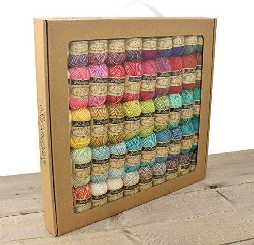 Scheepjes Stone Washed/River Washed Colour Pack, Sport Weight Yarn, 50 Assorted Colors