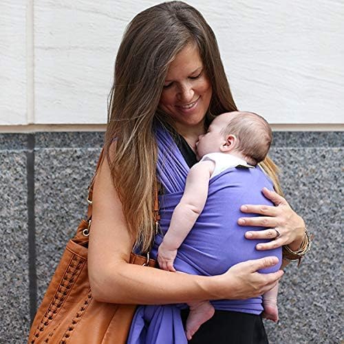 Image of Boba Baby Wrap Carrier - Original Baby Sling Carrier for Newborns (7-35 lbs), Soft, Secure, Hands-Free & Ergonomic, Ideal for Comfortable Bonding, New Parents (Purple)