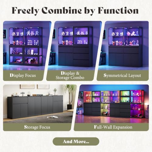 Image of AMERLIFE Modular DIY 3-Drawer Storage Cabinet, 32 x 16 x 36 Inch