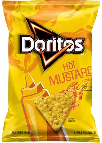 DORITOS FLAVORED TORTILLA CHIPS - HOT MUSTARD