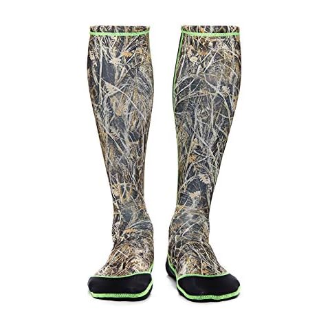 Wetsox Frictionless Wader Socks - Slip Easily In & Out of Any Boots or Waders | Waterproof, Breathable, Lightweight Fishing & Hunting Socks, Non-Slip, Quick-Dry Outdoor Gear | Camo, Large Cover