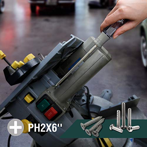 WORKPRO 2-piece Screwdriver Set, Premium Color-Coded Acetate Hard Grip Handle, Slotted/Phillips Screwdrivers, Drop Forged Chrome-Vanadium Shaft