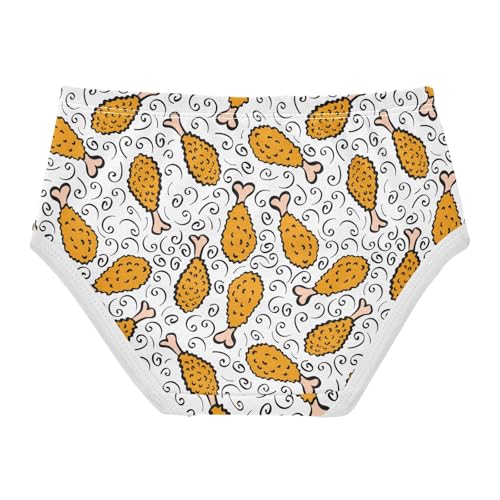 Girls' Underwear Fried Chicken Cotton Stretch Comfort Toddler Panties2