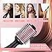Hair Dryer Brush, Cozyage 4 in 1 Hair Straightener Hair Dryer Iron Curler for Hair with New Version ALCI Safety Plug, Hair Volumizer with Ionic Technology for Shiny Hair (Pink)