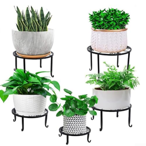Support de plante en fer forge robuste et stable pour pot de fleurs - 8