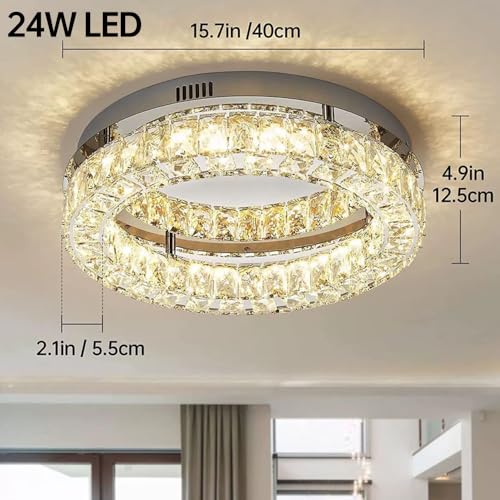 Lámpara de techo moderna regulable de 40cm para iluminación de pasillos y dormitorios 7