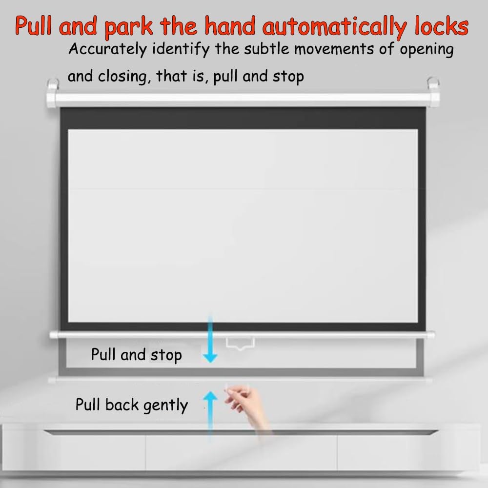 Pantalla De Proyector Manual 60 Pulgadas Pantalla De Proyección