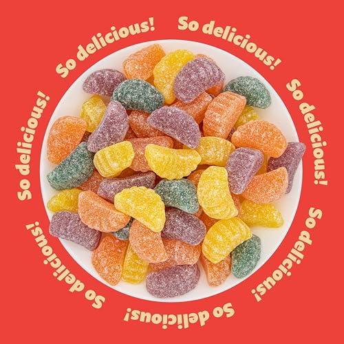 Fruit Slices, caramelos sin colorantes, 1 lb bolsa miniatura 3