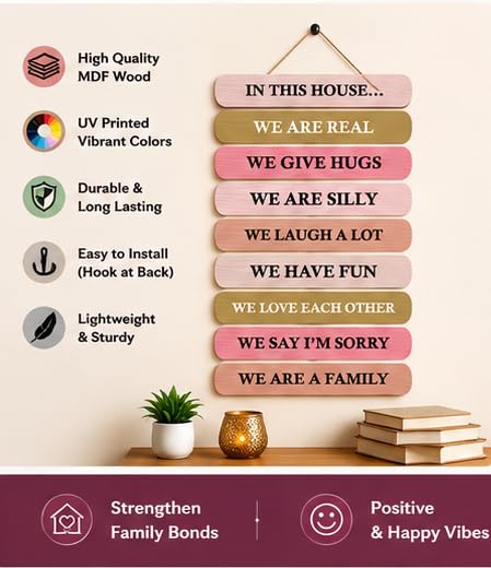 Image of Motivational Quote Wall Hanging for Home Decor | What You Think You Become, What You Feel You Attract, What You Imagine You Create MDF Wooden Wall Art | Office, Living Room & Meditation Decor (WH-35)