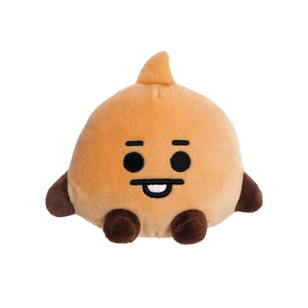 Aurora, 61482, BT21 Official Merchandise, Baby SHOOKY Sitting Doll 5In, Soft Toy, Brown