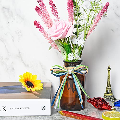 Hoveox 2 Rolls Colored Raffia Paper Ribbon 524 Feet Colored Paper String Raffia Ribbon For Gift Wrapping Party Decor And Craft Decoration #TOP2