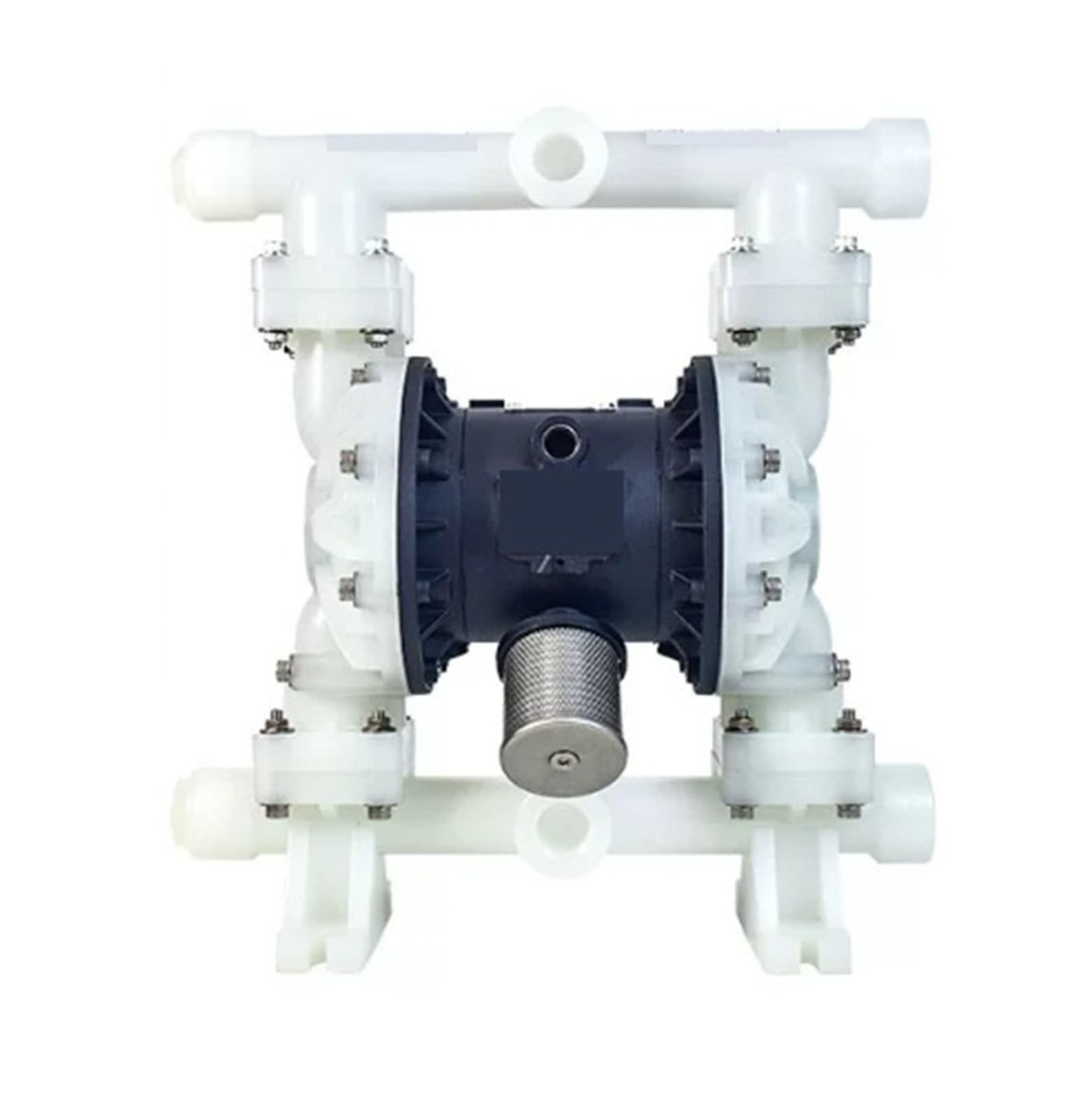 Pneumatic Diaphragm Pump QBY3-40STFF PP Plastic Flow Rate 151lpm Inlet/Outlet 1-1/2in