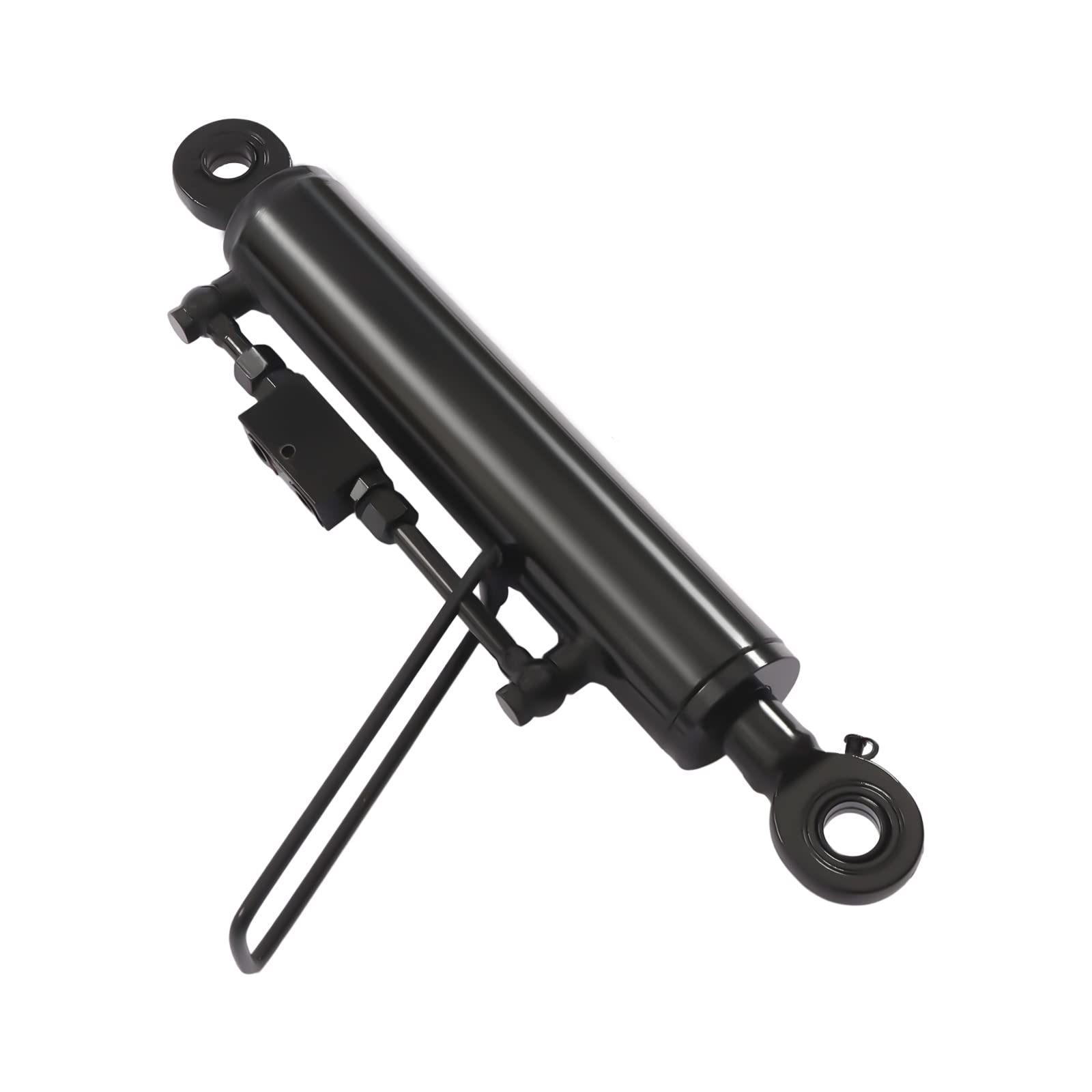 Hydraulischer Oberlenker Kat. 2-2 Stahl Zweiwege-Rückschlagventil Hydraulikzylinder mit 2 x Schlauch/Verriegelungsblock 19 11/16-28''