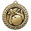 Antique Bowling Wreath Medal (1-3/4