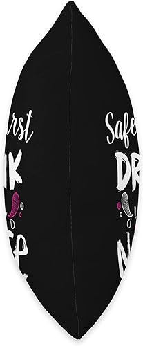 Miniatura 2 de Safety First Drink with A Nurse Throw Pillow, 16x16, Multicolor