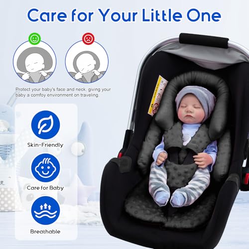Soporte para cabeza asiento auto bebé con cojines 2 en 1 miniatura 3
