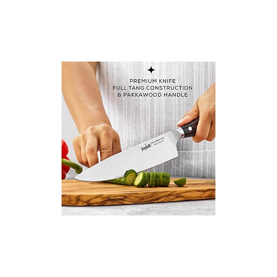 JoyJolt-8-Chef-Knife-High-Carbon-x50-German-Steel-Kitchen-Knife--Magnetic-Gift-Box JoyJolt 8” Chef Knife, High Carbon x50 German Steel Kitchen Knife – Magnetic Gift Box.
