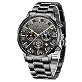 spindeltaschenuhr mit schlagwerk ★ Herrenuhr aus Edelstahl: Sie verwendet ein aus Japan importiertes Quarzwerk und eine Batterie mit analoger Anzeige und liefert ein genaues Timing.