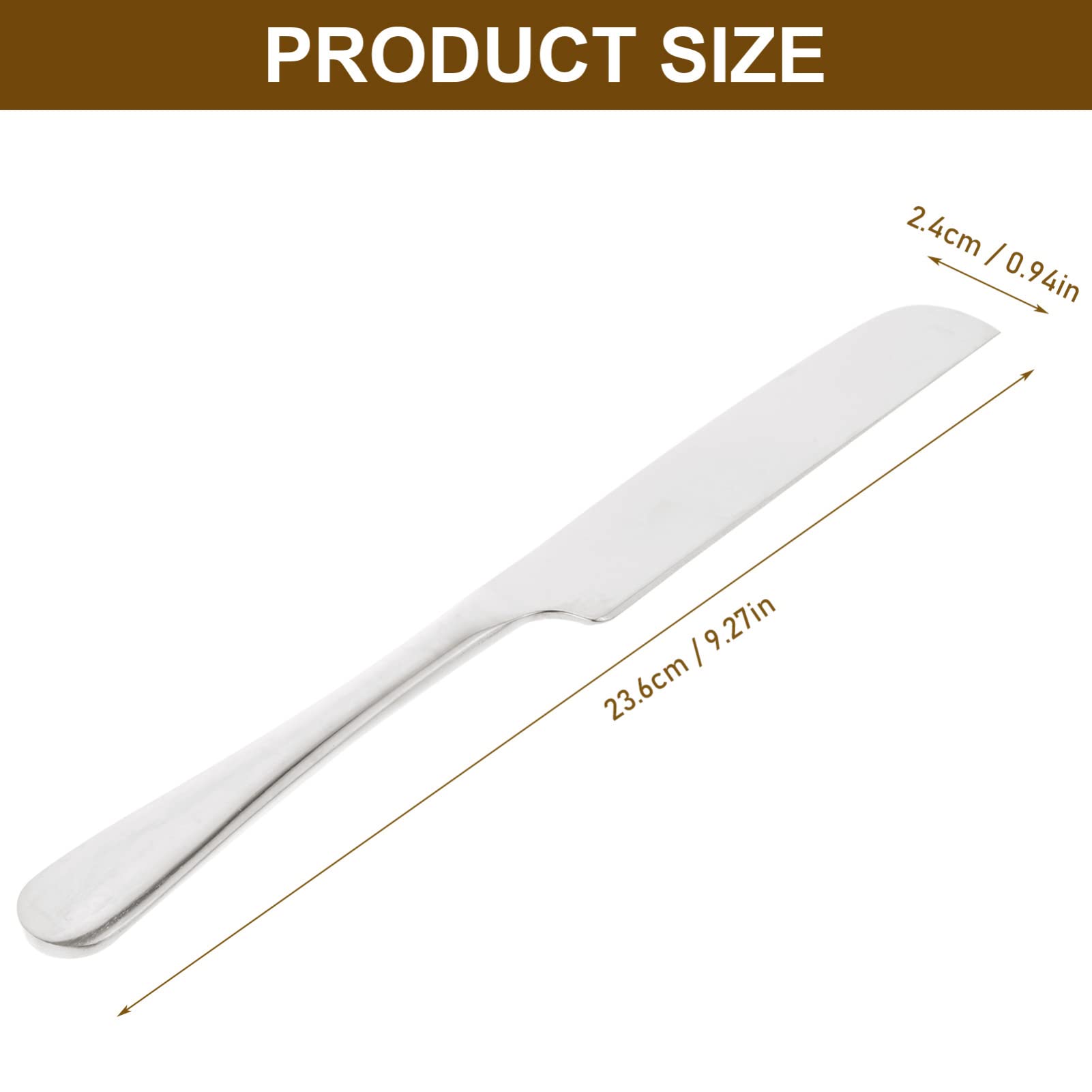 OFFSCH Stainless Steel Knife Bread Slicer Cheese Slicer Cake Knife Reusable for All Occasions