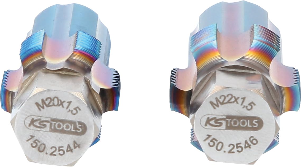 KS Tools 150.2540 Lot de 2 tarauds et boulons de guidage pour capteurs
